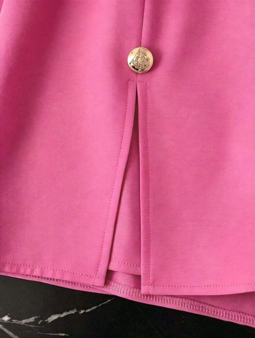 Franclia Metal Button Design Split Hem Skorts - Picture 3 of 4
